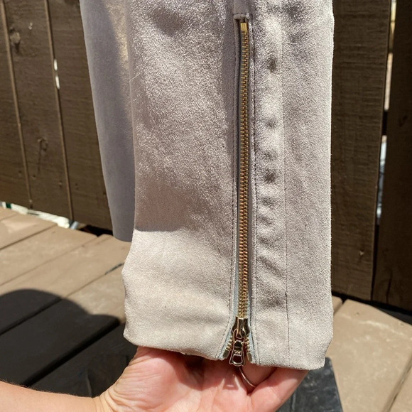 J Brand 100% Lamb Leather suede Moto style skinny pants - Picture 15 of 16